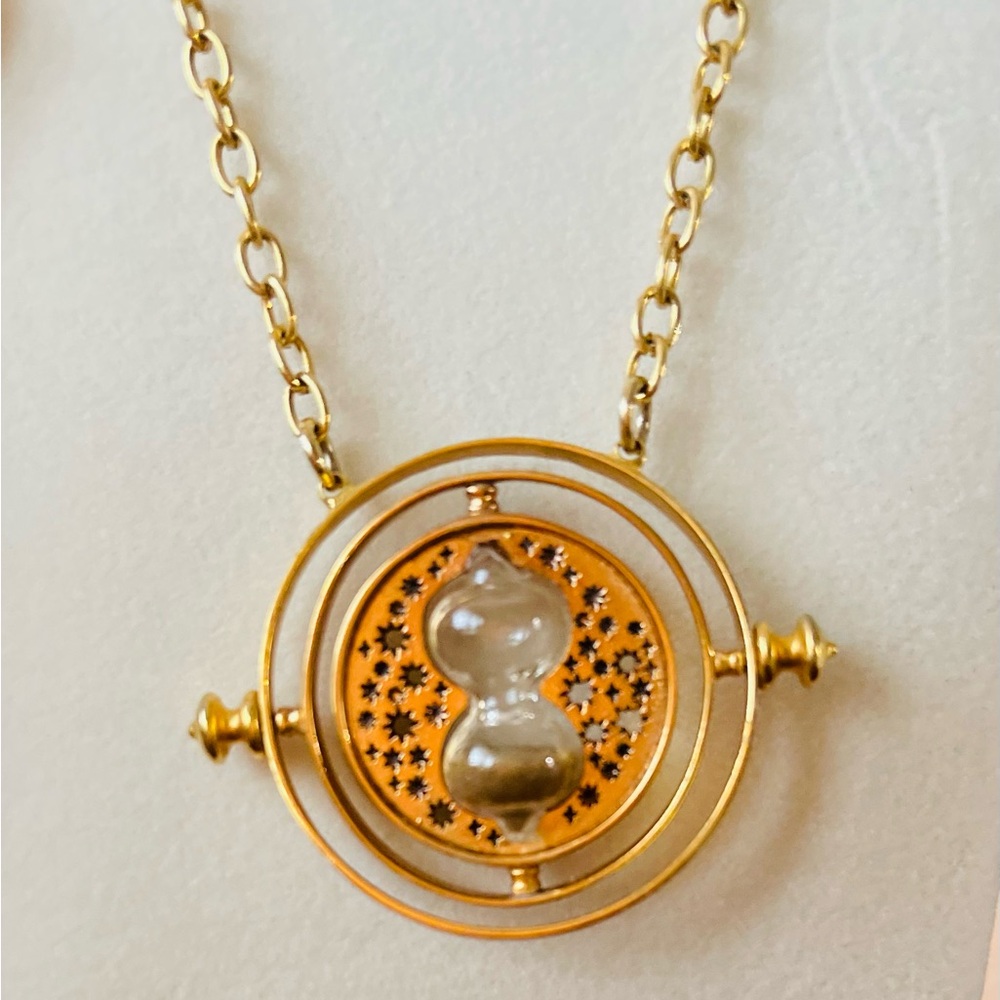 Gold Hourglass Pendant Necklace - Women Jewelry